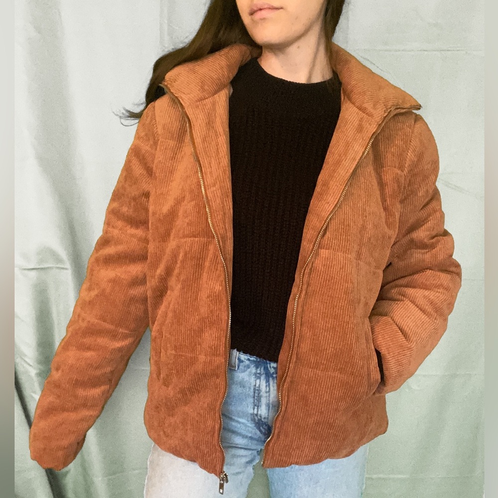 Corduroy Puffer Jacket